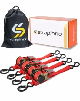 STRAPINNO Retractable Ratchet Straps